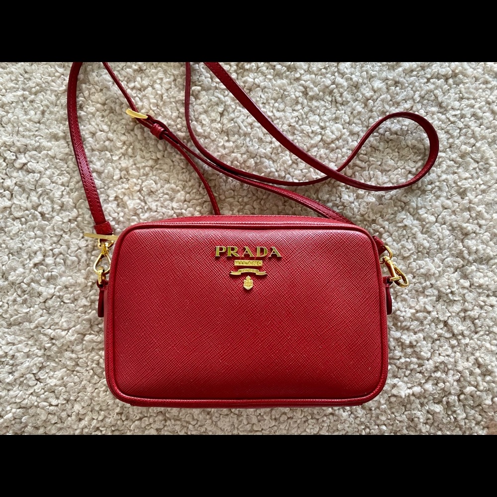 Prada Mini Crossbody Bag Red